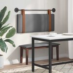 vidaXL Tête de lit suspendue Gris foncé PU antique