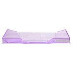 Corbeille À Courrier Combo Midi Transparent - Violet Brillant - X 6 - Exacompta