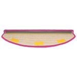 vidaXL Tapis d'escalier auto-adhésifs 15 Pièces Rose 80 x 24 5 x 3 5 cm