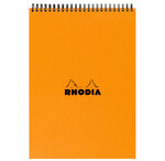 Bloc ri classic orange 21x29 7cm 80f 80g q.5x5 rhodia