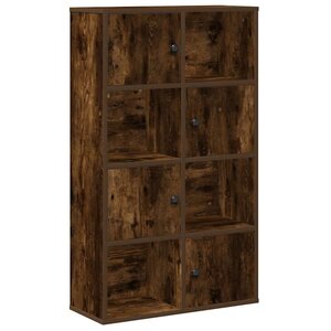 vidaXL Bibliothèque chêne fumé 60x24x101 5 cm bois d'ingénierie