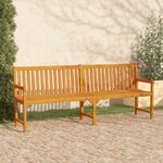 vidaXL Banc de jardin 219 cm Bois d'acacia solide