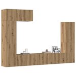 vidaXL Ensemble de meuble TV mural 5 Pièces chêne artisanal