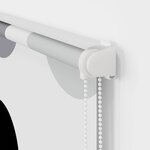 vidaXL Store enrouleur de douche avec cassette largeur du tissu 116 cm
