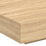 vidaXL Table basse chêne sonoma 100x100x31 cm bois d'ingénierie