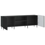 vidaXL Meuble TV Noir 150 x 31 x 52 cm Bois d'ingénierie