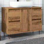 vidaXL Armoire de salle de bain chêne artisanal bois d'ingénierie