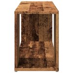 vidaXL Meuble TV vieux bois 80x24x32cm bois d'ingénierie