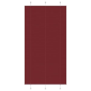 vidaXL Store plissé rouge bordeaux 105x200 cm largeur du tissu 104 4cm