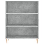 vidaXL Buffet haut Gris béton 69 5x34x180 cm Bois d'ingénierie