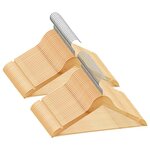 vidaXL Cintres antidérapants 50 Pièces Bois dur