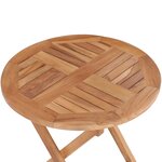 vidaXL Table pliable de jardin 45 cm Bois de teck solide