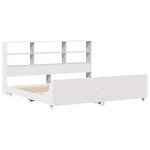 vidaXL Cadre de lit sans matelas blanc 180x200 cm bois massif de pin