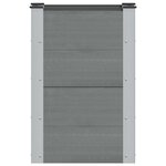 vidaXL Jardinière surélevée Gris 50 x 30 x 72 cm