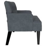 vidaXL Banc Chesterfield Gris foncé 112 x 65.5 x 75 cm Velours