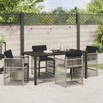 vidaXL Ensemble de salle à manger pour jardin 5 Pièces Gris clair