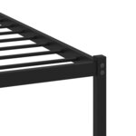 vidaXL Cadre de lit en métal sans matelas chêne fumé 120x190 cm
