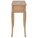 vidaXL Table de console et coiffeuse avec 3 tiroirs Marron