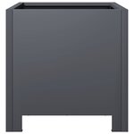 vidaXL Jardinières 2 Pièces anthracite 30x30x30 cm acier