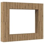 vidaXL Ensemble de meuble TV mural 8 Pièces chêne artisanal