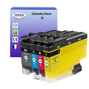 T3AZUR- 4x Cartouches compatibles avec  Brother HL-J6010DW  MFC-J5955DW  MFC-J6955DW  MFC-J6957DW  MFC-J6959DW  LC427XL