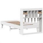 vidaXL Cadre de lit sans matelas blanc 90x200 cm bois de pin massif