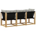vidaXL Canapé d’extérieur milieu et coin avec coussin 3 Pièce Blanc