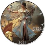 Pièce de monnaie en Argent 1 Dollar g 31.1 (1 oz) Millésime 2024 Imperial Women GREECE