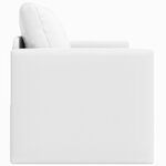 vidaXL Canapé-lit au sol 2-en-1 Blanc 124x71x78 cm Cuir synthétique