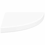 vidaXL Étagères d'angle flottantes 2 pièces Blanc 35x35x3 8 cm MDF