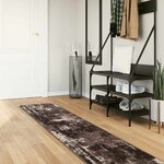 vidaXL Coureur de Tapis MARSA Noir 50 x 400 cm Polyester et PVC