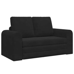 vidaXL Canapé-Lit Noir 148 x 71 x 83 cm Velours