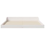 vidaXL Cadre de lit Blanc 140 x 210 cm Bois massif en pin