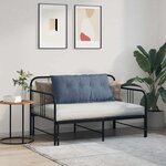 vidaXL Coussin de Dos Bleu 100 x 50 cm Tissu en velours côtelé