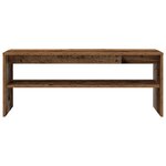 vidaXL Meuble TV vieux bois 100x40x40 cm bois d'ingénierie