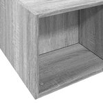 vidaXL Cadre de lit sonoma gris 150x200 cm bois d'ingénierie