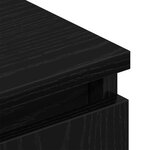 Meuble TV vidaXL avec pieds en bois Noir Chêne 102x35x50 cm