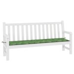 vidaXL Coussin de banc de jardin motif de feuilles 200x50x4 cm tissu