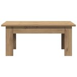 vidaXL Table basse chêne artisanal 100x60x42 cm bois d'ingénierie