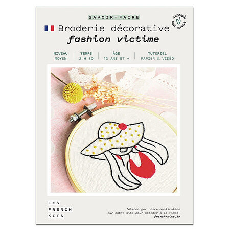 FRENCH KITS-Les French Kits - Broderie décorative - Femme Tendance-Kit créatif fabriqué avec amour en France