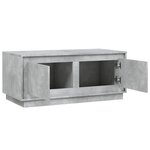 vidaXL Table basse gris béton 102x50x44 cm bois d'ingénierie