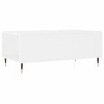 vidaXL Table basse Blanc 90x50x36 5 cm Bois d'ingénierie