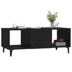 vidaXL Table basse Noir 102x50x40 cm Bois d'ingénierie