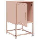 vidaXL Table de chevet rose 36x39x60 5 cm acier