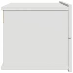 vidaXL Table de chevet Blanc 40x30x30 cm Bois d'ingénierie