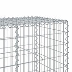 vidaXL Panier gabion avec couvercle 850x100x100 cm fer galvanisé