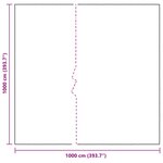 vidaXL Couverture pour plantes Transparent 10 x 10 m PE