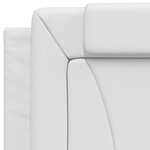 vidaXL Cadre de lit Viana sans matelas blanc 90x190 cm similicuir