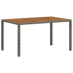 vidaXL Ensemble de salle à manger pour jardin 7 Pièces Gris et marron