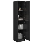 vidaXL Haut Armoire Chêne noir 35 x 39 x 168 cm